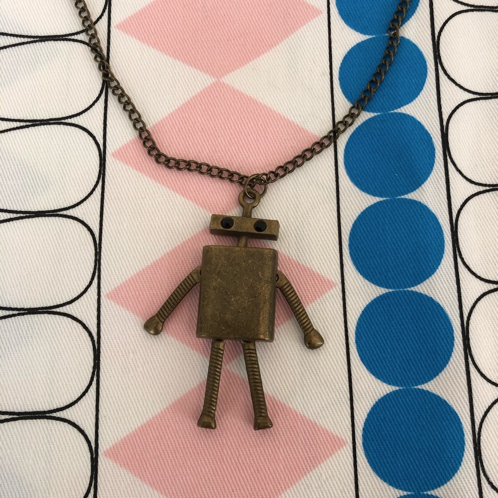 Super Cool Robot Long Necklace
